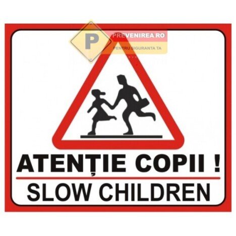 Indicatoare personalizate atentie copii